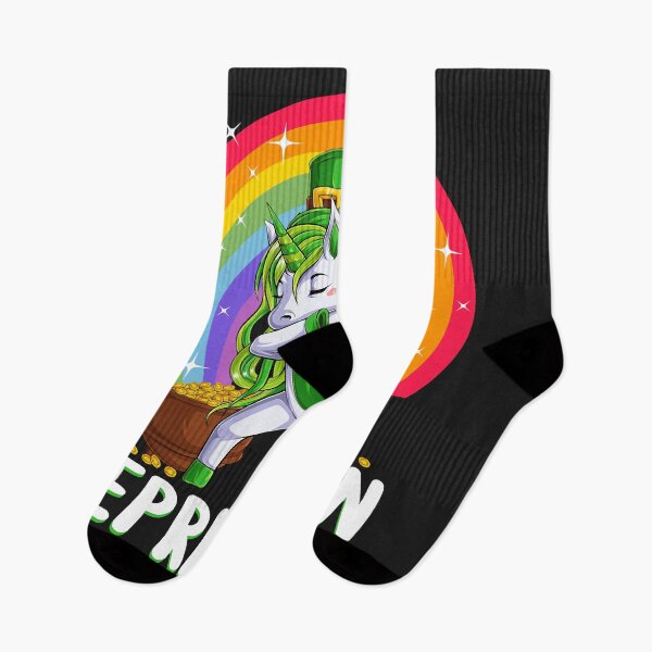 Item preview, Lepricorn Unicorn Dabbing Happy St Patricks Day Rainbow Long Sleeve designed and sold by olgacadb.