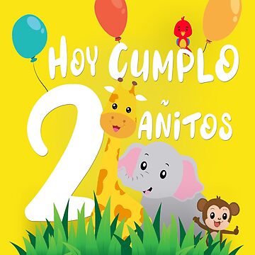 Imagen de la obra HOY CUMPLO 2 AÑOS cumpleaños para niños con los animales de la selva de Giuraf