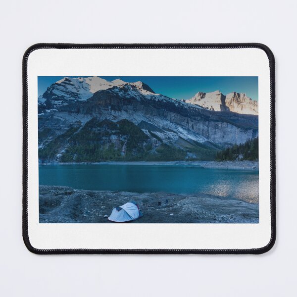 Item preview, Camping at sunrise in the Swiss Alps designed and sold by PlanBesser.