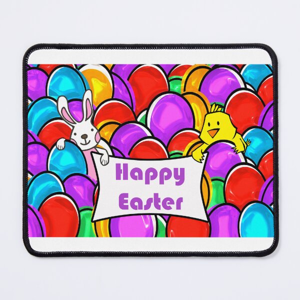 Item preview, Colorful Easter Eggs Bunny and Chick designed and sold by ShoaffBallanger.