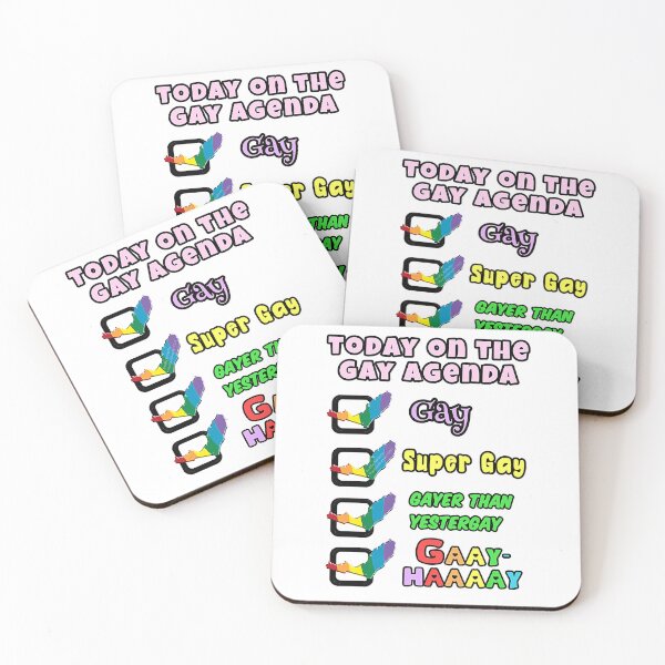 Item preview, Support the Gay Agenda Checklist designed and sold by reallypathetic.