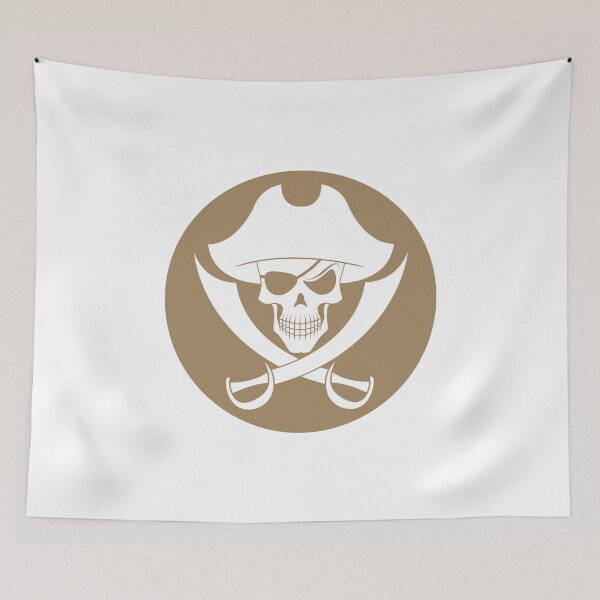 Item preview, Golden Jolly Roger designed and sold by lerdoberdo.