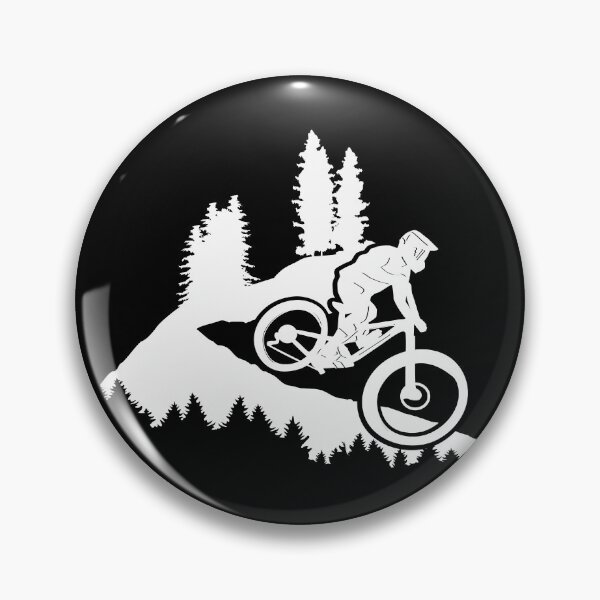 Item preview, Mountain biking, cycling, mountain biking - white designed and sold by claudiasartwork.
