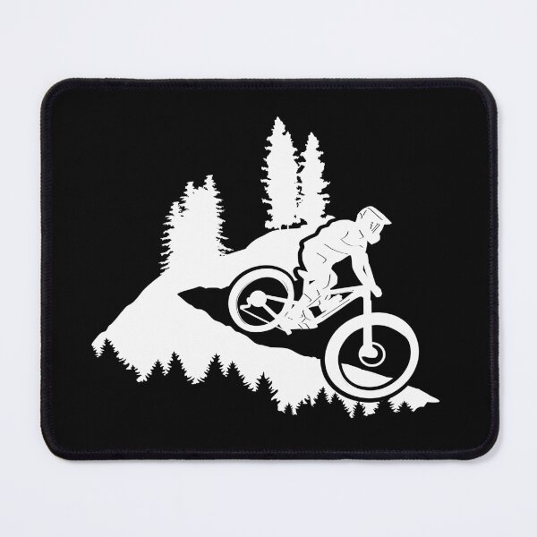 Item preview, Mountain biking, cycling, mountain biking - white designed and sold by claudiasartwork.