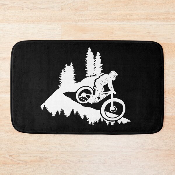 Item preview, Mountain biking, cycling, mountain biking - white designed and sold by claudiasartwork.