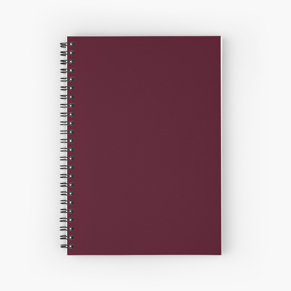 Plain Burgundy Wirebound Sketchbook