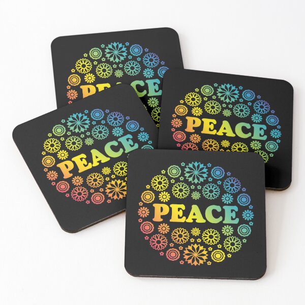 Artikelvorschau, Peace Flowers Rainbow (Frieden) entworfen und verkauft von MrFaulbaum.
