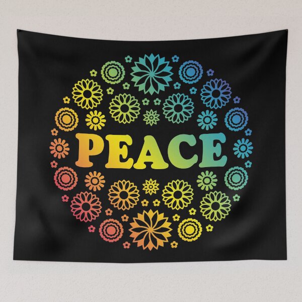 Item preview, Peace Flowers Rainbow designed and sold by MrFaulbaum.