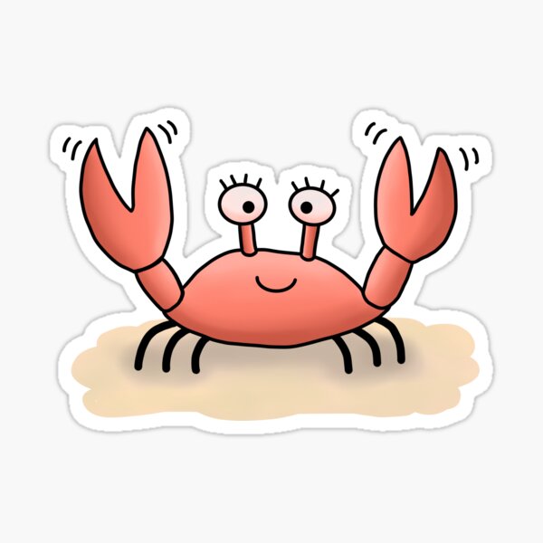 crab crabbel Sticker