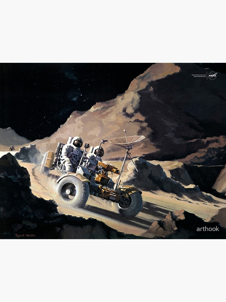 Rover on the Moon - 1971 Apollo XV Concept Art by arthook
