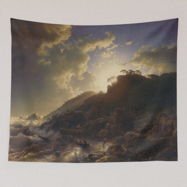 Item preview, Sunset after a Storm on the Coast of Sicily designed and sold by Painting-house.