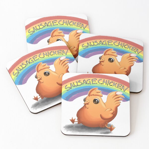 Item preview, Funny Sausagechicken (English text) designed and sold by PainAndBrushes.