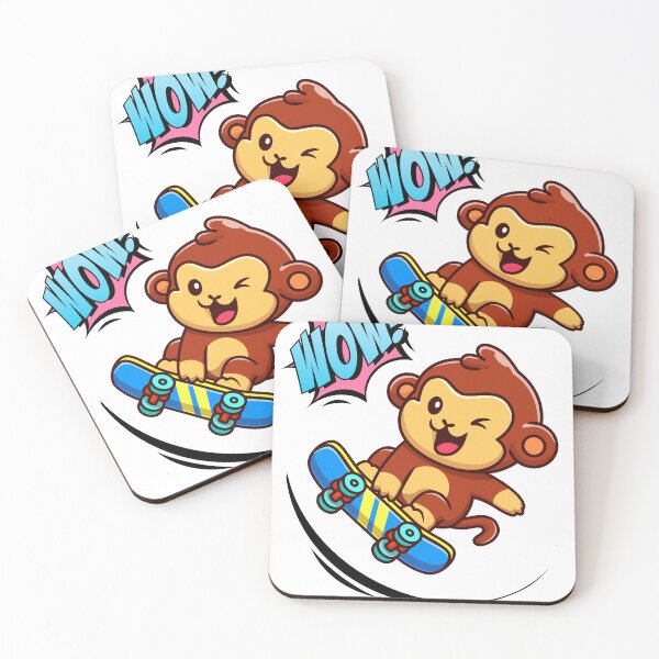 Item preview, A monkey on a skateboard designed and sold by MaxMan2021.
