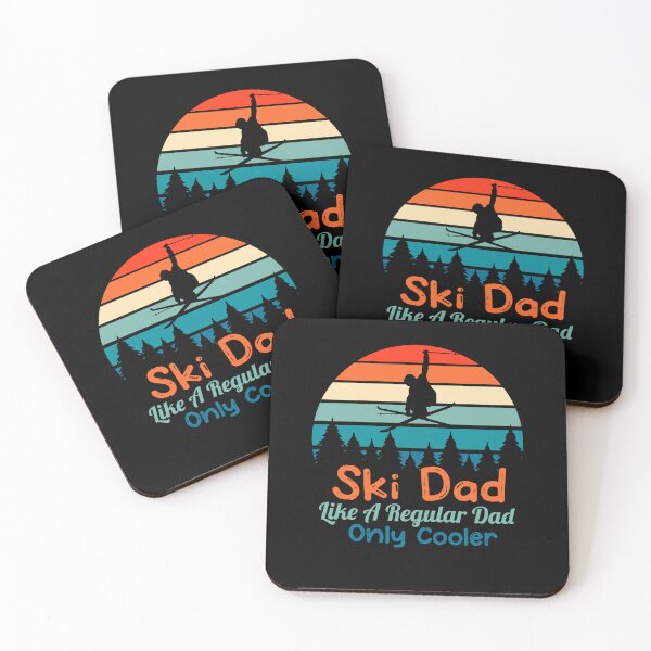 Item preview, Ski Dad Like A Regular Dad Only Cooler/Retro Vintage Sunset MountainDesign Skiing Dad Gift/ Adorable Gift For Skiing Lovers /Cool Skier Quote designed and sold by pedrored369.