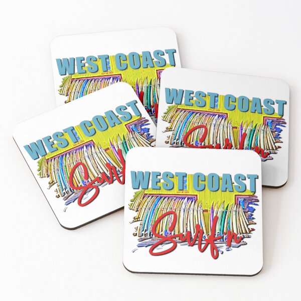 Item preview, West Coast Surfing Graphic designed and sold by NerdnGeekshop.