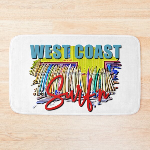 Item preview, West Coast Surfing Graphic designed and sold by NerdnGeekshop.
