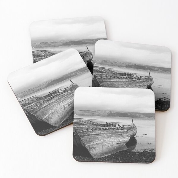 Item preview, Monochrome Fishing Boats, Isle of Mull designed and sold by Graz-Photos.