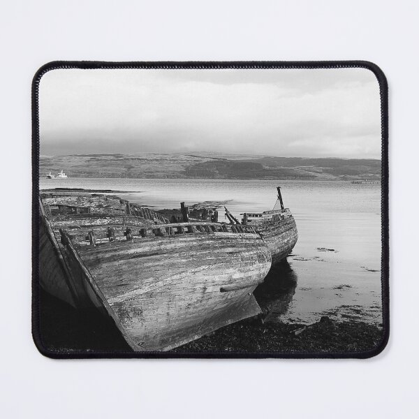 Item preview, Monochrome Fishing Boats, Isle of Mull designed and sold by Graz-Photos.