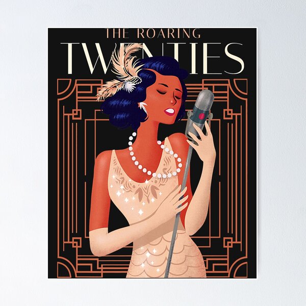Item preview, The Roaring Twenties 1920s Singing Flapper Girl Art Deco Premium designed and sold by olgacadb.
