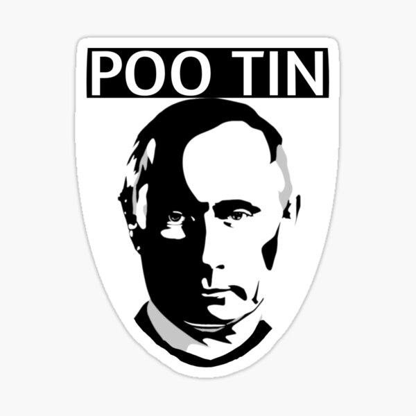 poo-tin Sticker