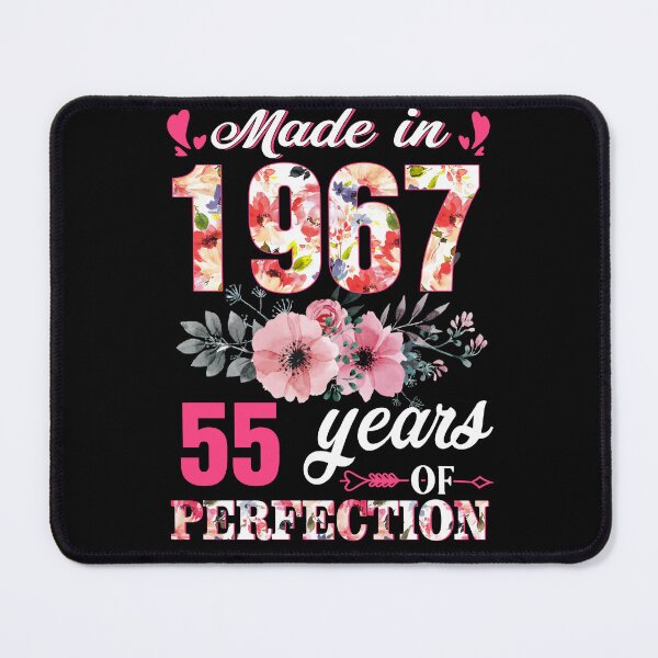 Item preview, Floral Made In 1967 55 Years Of Perfection designed and sold by AraJordeStore.
