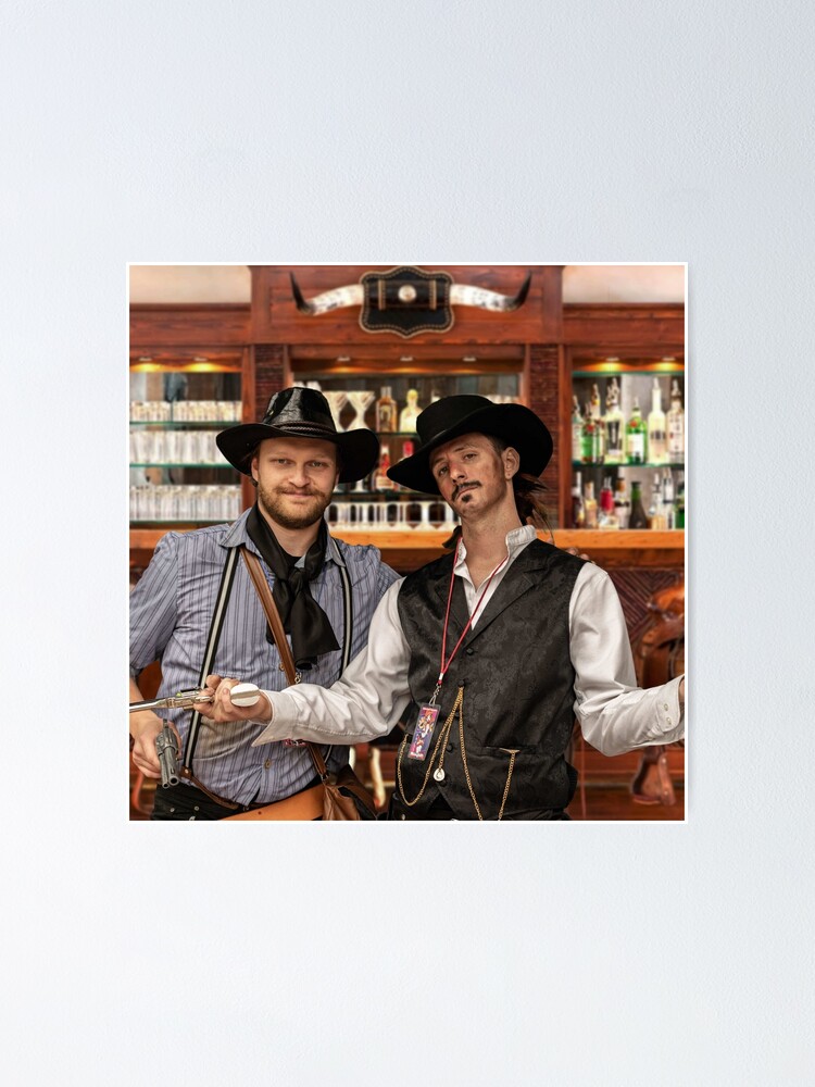 "Cowboy Western Style Movies Gunfighters" Poster by LGMmugsdesign