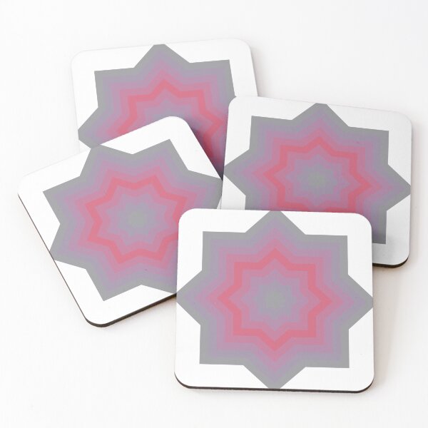 Item preview, Ultimate Grey Fruit Dove Abstract Star Pattern designed and sold by PatternSalad.