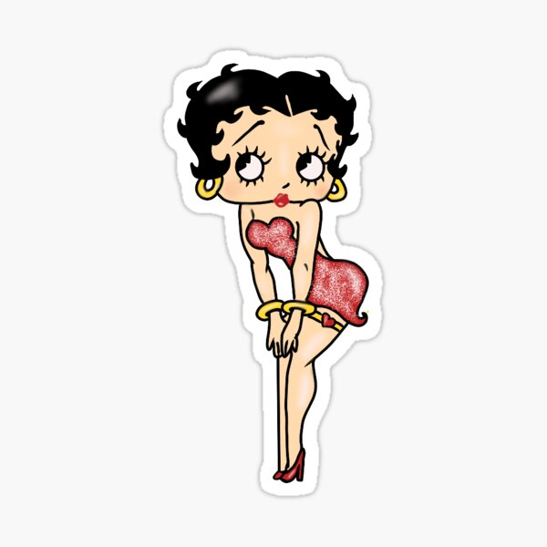 Betty boop cartoon sticker decal 5x3