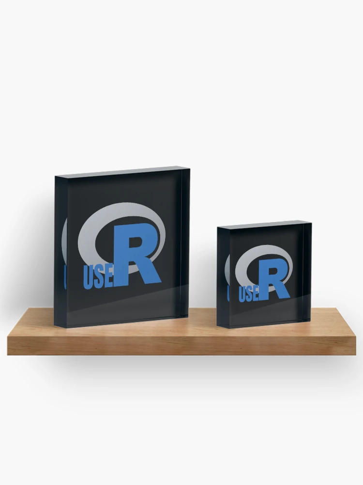 Thumbnail 3 von 5, Acrylblock, Programmiersprache R R-Logo designt und verkauft von Birdhead.