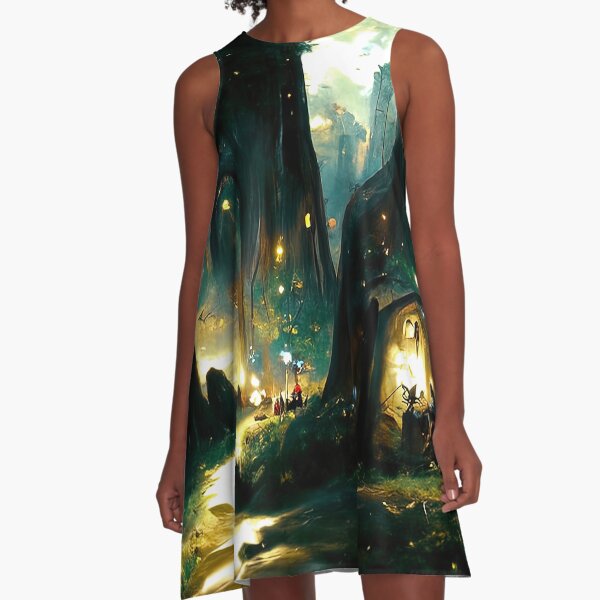 Walking through the fairy forest A-Line Dress