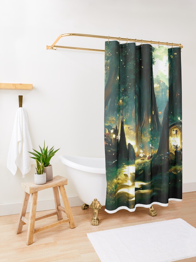 Walking through the fairy forest Shower Curtain for Sale by Andrea  Mazzocchetti