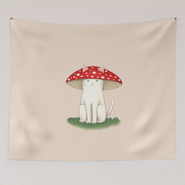 Item preview, Mushroom-Cat designed and sold by anaflorapdc.