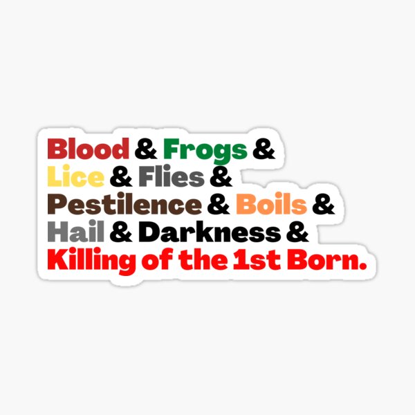 Item preview, Ten Plagues of Passover designed and sold by NJGDesigns.
