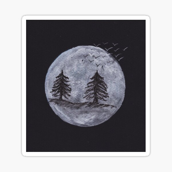 Moonscape Sticker