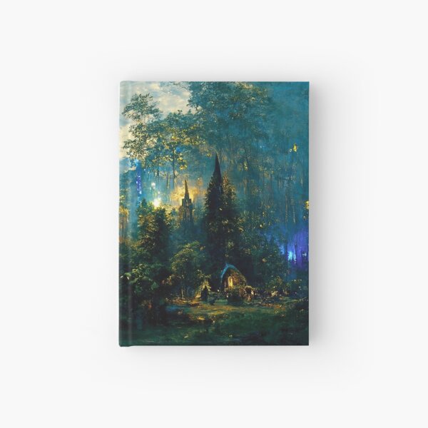 Walking into the forest of Elves Hardcover Journal