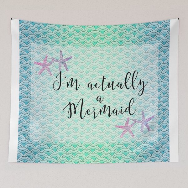 Item preview, I'm Actually a Mermaid - Mermaid Scales designed and sold by Natashalhn.