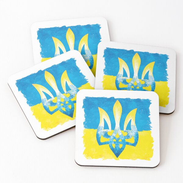 Item preview, Ukraine Vintage Flag with Trident designed and sold by Ukrainian-Fox.