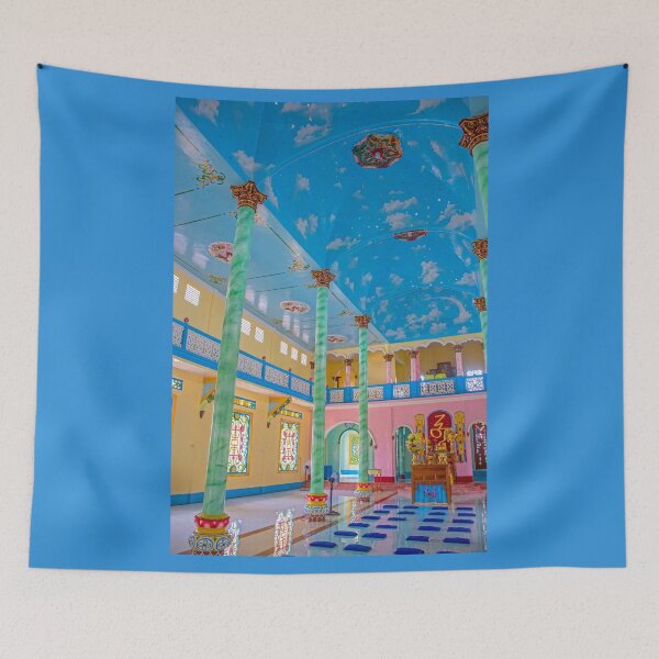 Item preview, Interior of the Cao Dai Temple, Long Xuyen, Vietnam designed and sold by Brian Shaw.