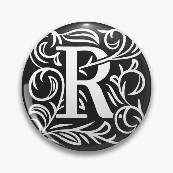 Item preview, Art Nouveau Letter R, Monogram Letter Ornament, Ornamental Letter R, Art Deco designed and sold by PROMEN Creativity.