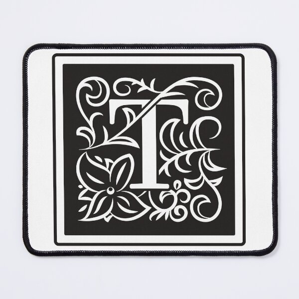 Item preview, Art Nouveau Letter T, Monogram Letter Ornament, Ornamental Letter T, Art Deco designed and sold by PROMEN Creativity.