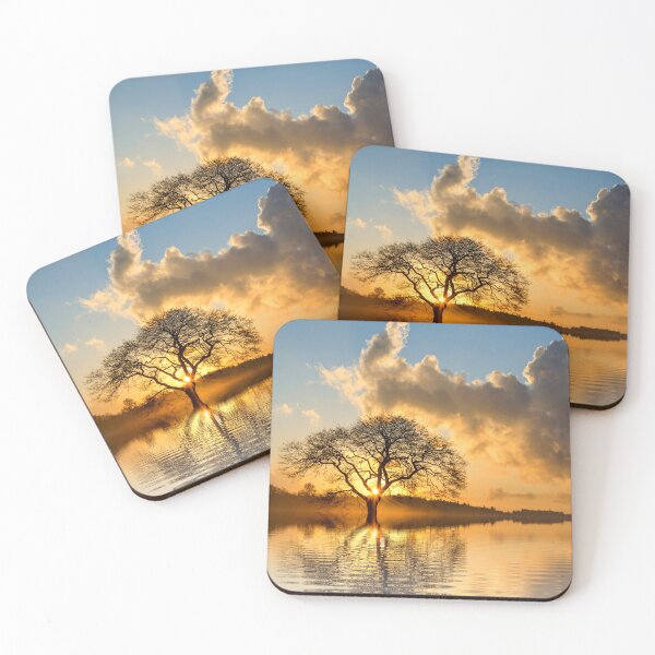 Item preview, Landscape - Sunset behind the tree designed and sold by Thavi.