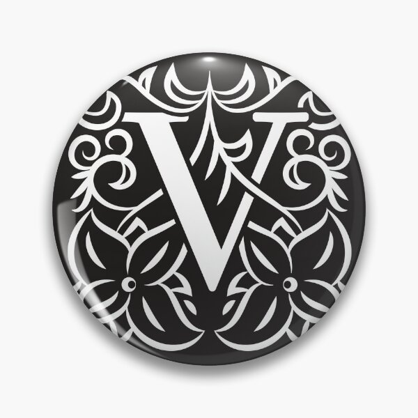 Aperçu de l'œuvre Lettre Art Nouveau V, ornement de lettre de monogramme, lettre ornementale V, Art déco créée et vendue par PROMEN Creativity.