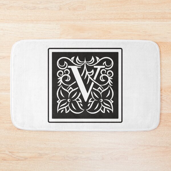 Item preview, Art Nouveau Letter V, Monogram Letter Ornament, Ornamental Letter V, Art Deco designed and sold by PROMEN Creativity.
