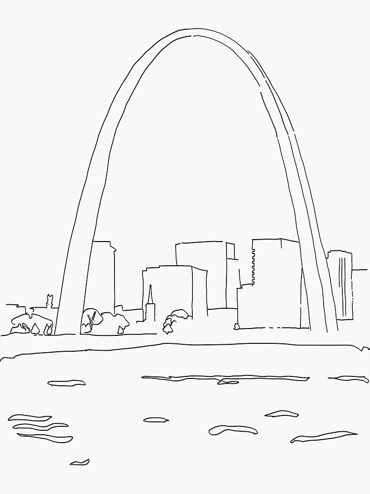 Gateway Arch Triple Decal