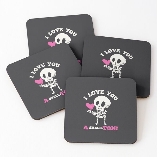 Item preview, Spooky Valentine's Day - I love You a skeleton designed and sold by abowersock.