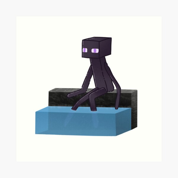 Minecraft Enderman Art Print by Lac Lac - Pixels