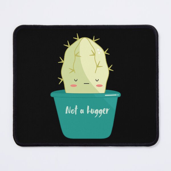 Item preview, Cactus not a hugger kawaii design designed and sold by high5doodle.