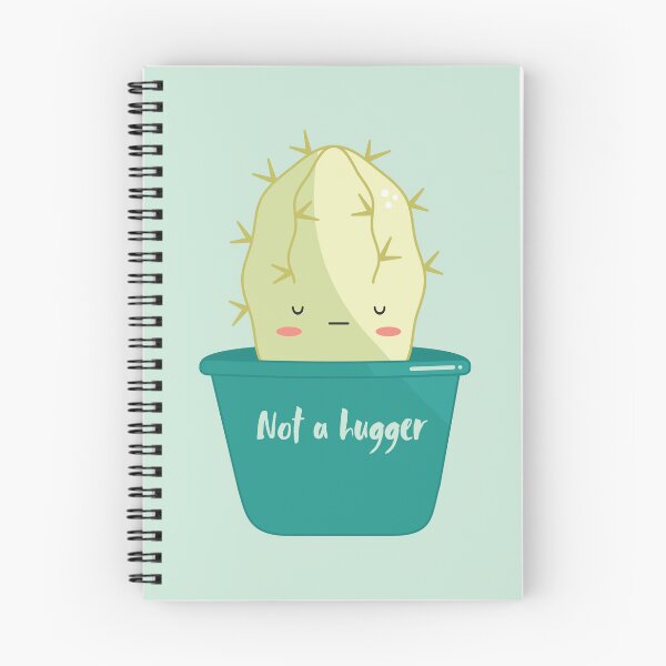 Item preview, Cactus not a hugger kawaii design designed and sold by high5doodle.