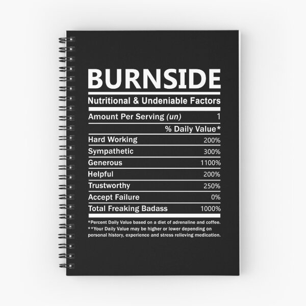 Item preview, Burnside Name T Shirt - Burnside Nutritional And Undeniable Factors Gift Item Tee designed and sold by jazminprin.
