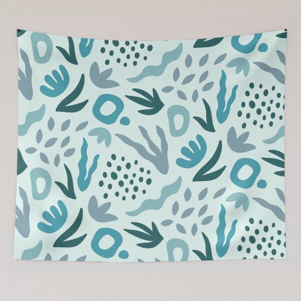 Item preview, Abstract Cutouts - Shades of Blue designed and sold by PeachyLitchi.